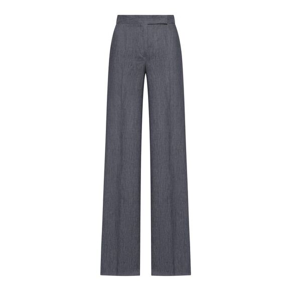 Max Mara Women Chevron Linen Batavia Trousers